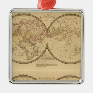 Parijs 2 metalen ornament