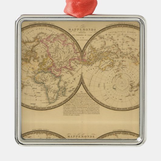 Parijs 2 metalen ornament (Voorkant)