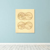 Parijs 5 canvas afdruk (Insitu (Houten vloer))