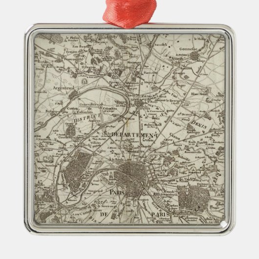 Parijs 5 metalen ornament (Voorkant)
