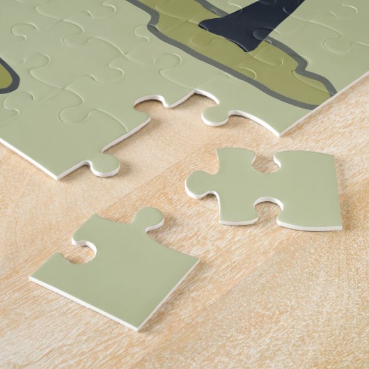 Parijs a France Cafe Puzzle Legpuzzel (Zijkant)