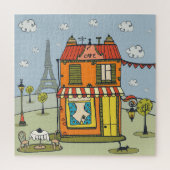 Parijs a France Cafe Puzzle Legpuzzel (Verticaal)
