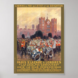 Parijs à Londres Vintage Poster 1914