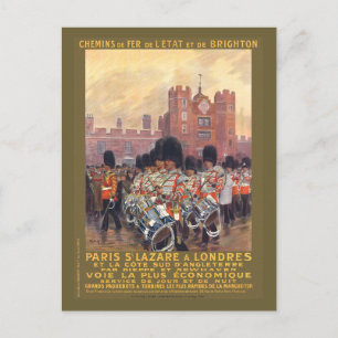 Parijs à Londres Vintage Poster 1914 Briefkaart