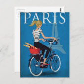 Parijs à Vélo Briefkaart (Voorkant / Achterkant)