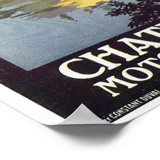  Parijs aan Orleans France Railroad Travel Poster (Hoek)