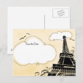 Parijs Aankondigingskaart (Voorkant / Achterkant)
