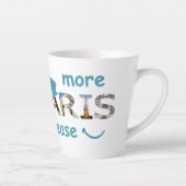 Parijs aantrekkelijk meer Parijs alsjeblieft blauw Latte Mok (Rechts)