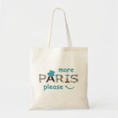 Parijs aantrekkelijk meer Parijs alsjeblieft blauw Tote Bag (Voorkant)