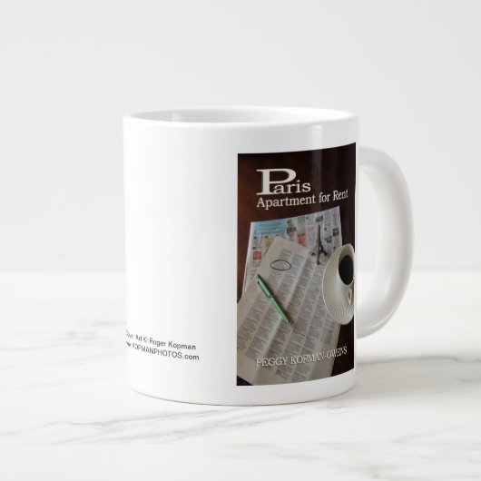 "Parijs-appartement voor huur" Grote Koffiekop (Voorkant rechts)