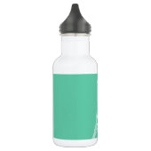 Parijs; Aquamarine Chevron Waterfles (Links)