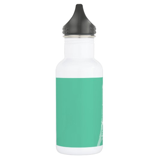Parijs; Aquamarine Chevron Waterfles (Links)