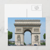 Parijs - Arc de Triomphe - Briefkaart (Voorkant / Achterkant)