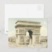 Parijs, Arc DE Triomphe Briefkaart (Voorkant / Achterkant)