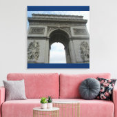 Parijs - Arc D'Triomphe Canvas Afdruk (Insitu (Woonkamer))