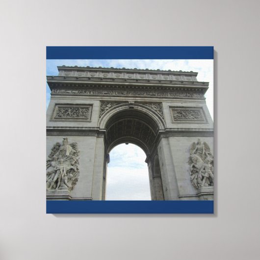 Parijs - Arc D'Triomphe Canvas Afdruk (Voorkant)