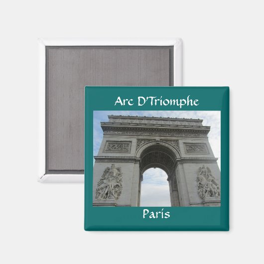 Parijs - Arc D'Triomphe Magneet (Voorkant / Achterkant)