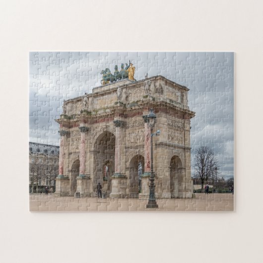 Parijs Arc du Carrousel uitzicht puzzel Legpuzzel (Horizontaal)