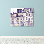 Parijs Architecture | Hoogste dakgebouw Canvas Afdruk (Insitu (Houten vloer))