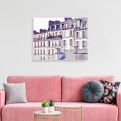 Parijs Architecture | Hoogste dakgebouw Canvas Afdruk (Insitu (Woonkamer))