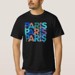 Parijs: Artful Puzzle Typography 4 T-shirt