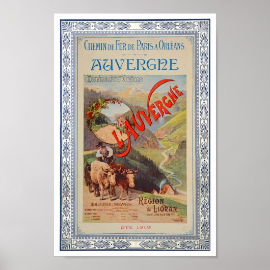  PARIJS AUVERGNE FRANKRIJK PRINT (Voorkant)
