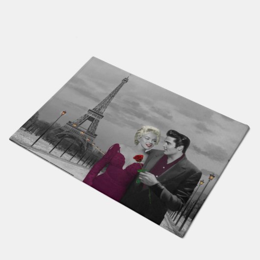 Parijs B&W 2 Deurmat (Schuin)