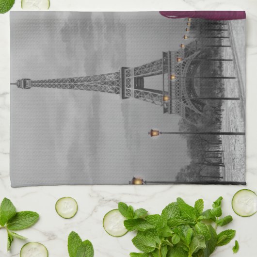 Parijs B&W 2 Theedoek (Gevouwen)