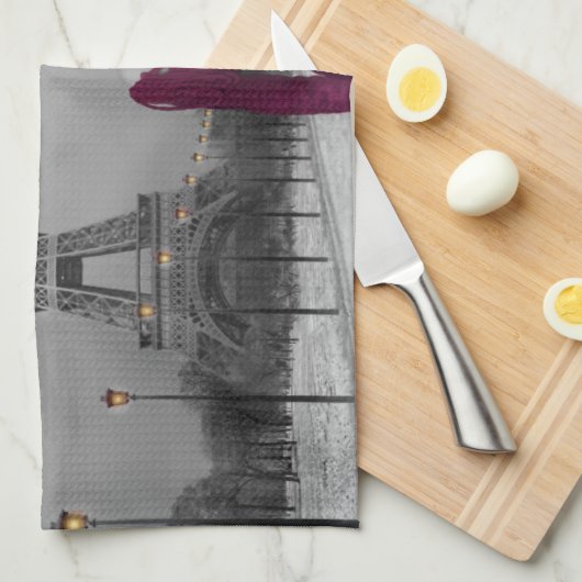 Parijs B&W 2 Theedoek (Quarter Fold)