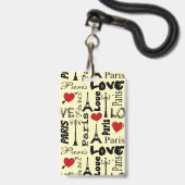Parijs Badge (Voorzijde met lanyard)