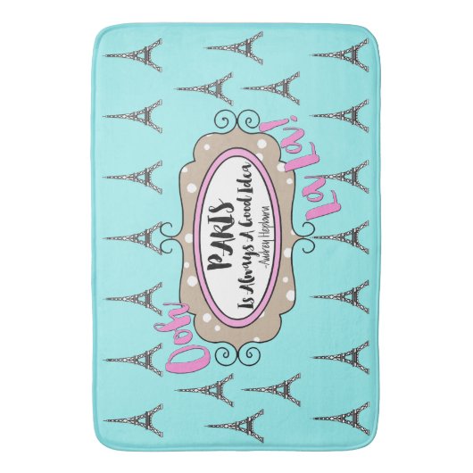 "Parijs" Badmat (Voorkant Verticaal)