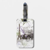 Parijs Bagagelabel (Achterkant verticaal)