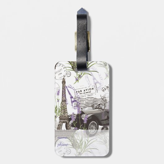  Parijs Bagagelabel (Achterkant verticaal)
