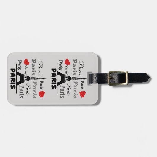 Parijs Bagagelabel (Voorkant horizontaal)