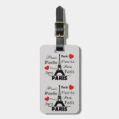 Parijs Bagagelabel (Voorkant verticaal)