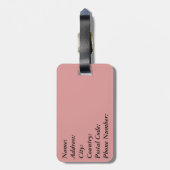 Parijs Bagagelabel (Achterkant verticaal)