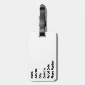 Parijs Bagagelabel (Achterkant verticaal)