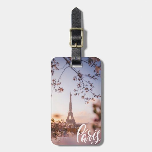 Parijs Bagagelabel (Voorkant verticaal)