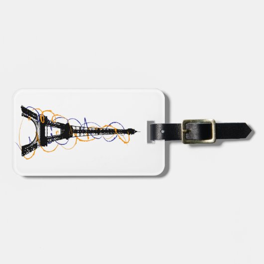 Parijs Bagagelabel (Voorkant horizontaal)