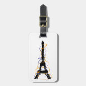 Parijs Bagagelabel (Voorkant verticaal)