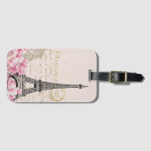 Parijs Bagagelabel (Voorkant (horizontaal))