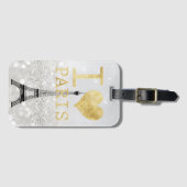 Parijs Bagagelabel (Voorkant (horizontaal))