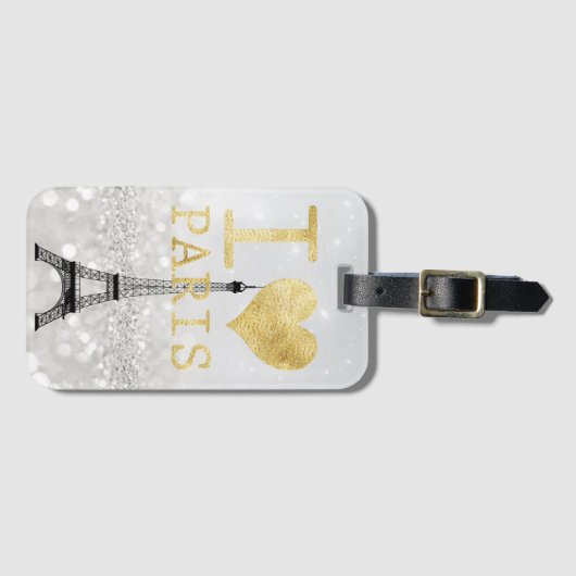 Parijs Bagagelabel (Voorkant (horizontaal))