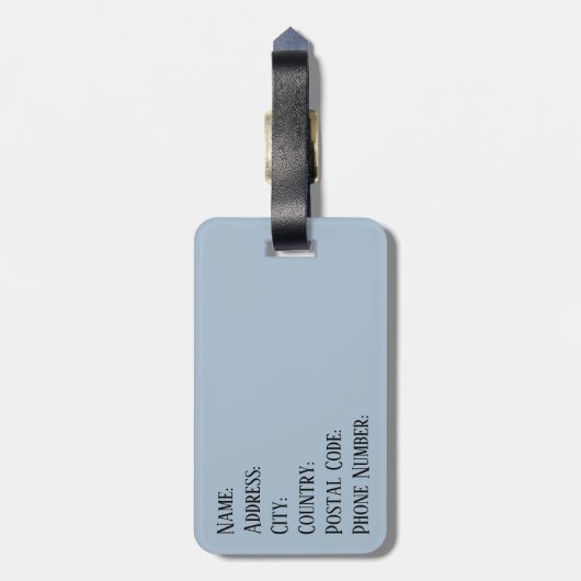 Parijs Bagagelabel (Achterkant verticaal)