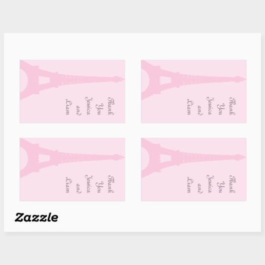  Parijs Bedankt Sticker (Vel)