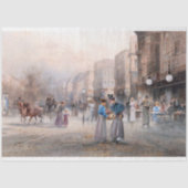  Parijs Belle Epoque Tissue Paper Tissuepapier (Voorkant)