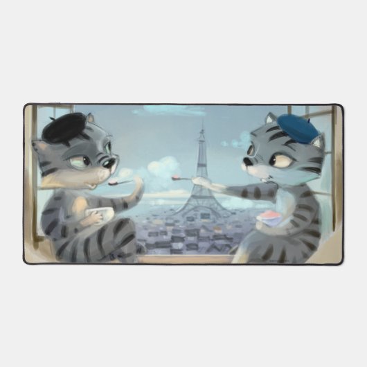 Parijs bij Day Desk Mat (Voorkant)