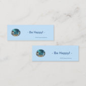 Parijs bij nacht Horizontale Bladwijzer (Bulk) - H Mini Visitekaartje (Voorkant / Achterkant)