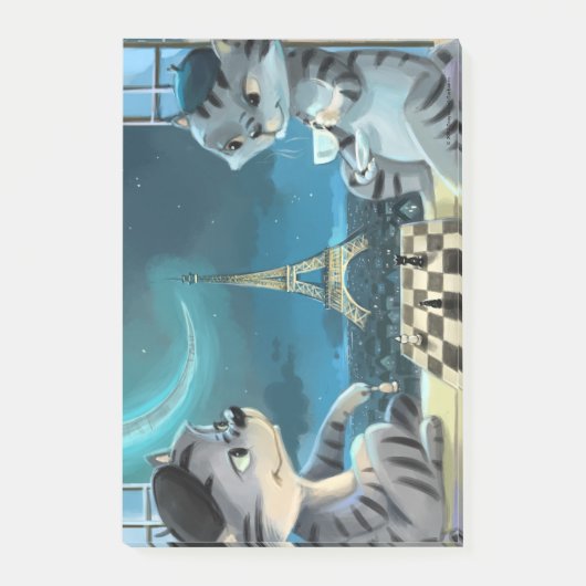 Parijs bij nacht Noten 4 "x 6" Post-it® Notes (Voorkant)