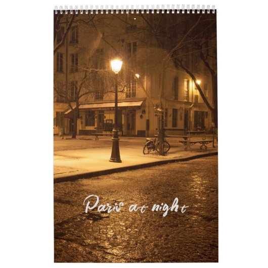 Parijs bij Nachtkalender Kalender (Hoes)